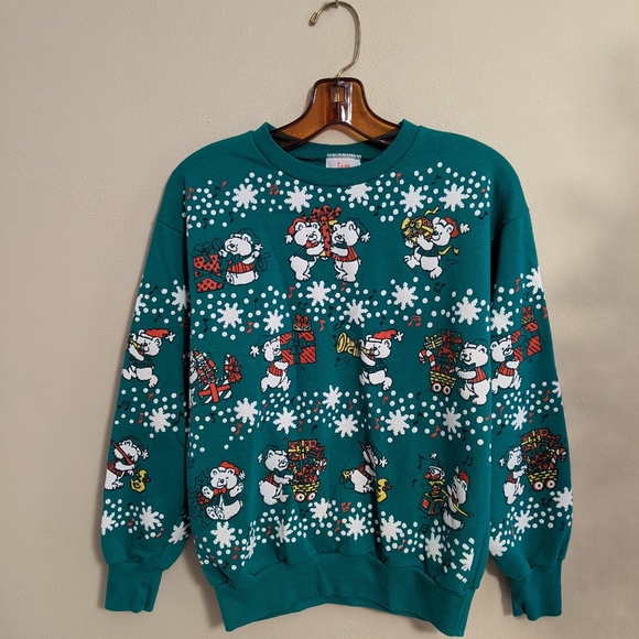 Jane Colby Other - 90s Vintage Christmas Sweatshirt / S-M